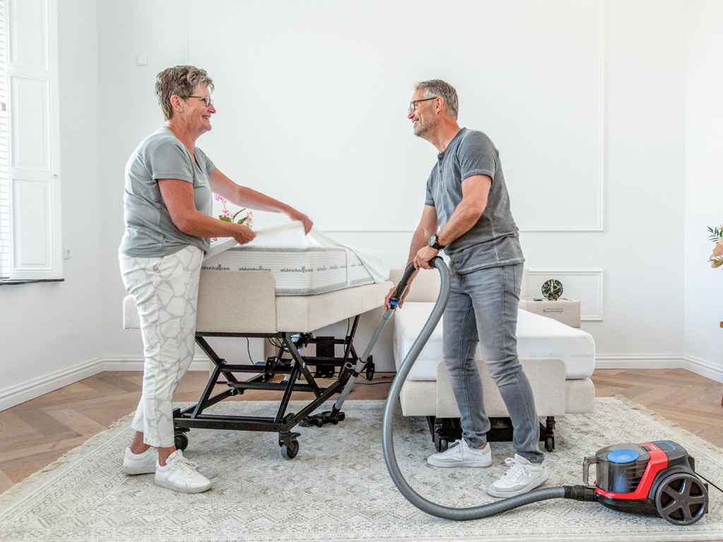 onder bed schoonmaken