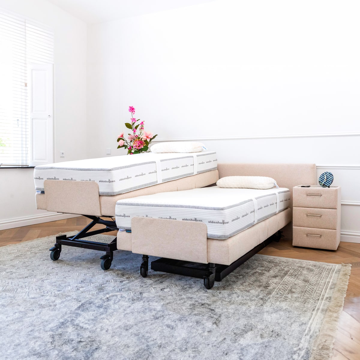 Hoog laag bed in elke kleur